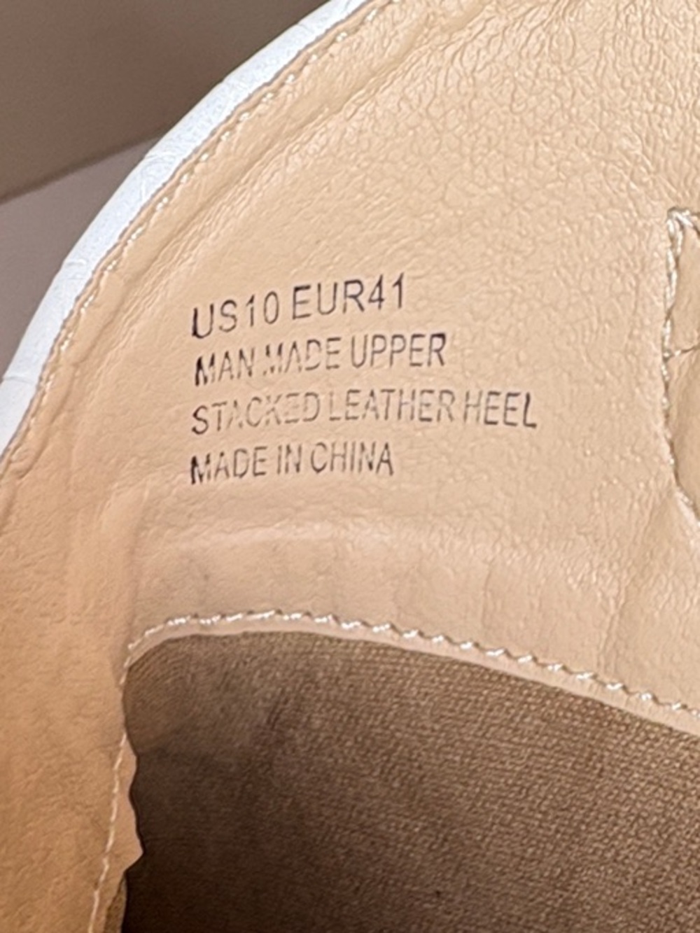White Croc-Embossed Cowboy Boots, 10 - Picture 6 of 10